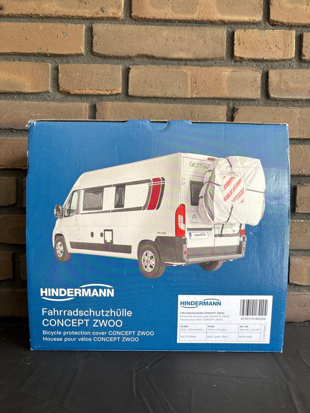 HINDERMANN Fietsbeschermhoes 2 e-Bikes CONCEPT ZWOO Camper, Ophalen of Verzenden, Zo goed als nieuw