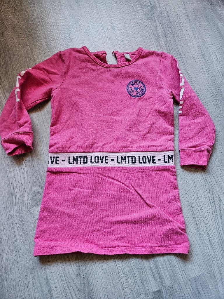 Jurk Lmtd Love maat 98 in zeer goede staat, Kinderen en Baby's, Meisje, Ophalen of Verzenden, Zo goed als nieuw, Jurk of Rok