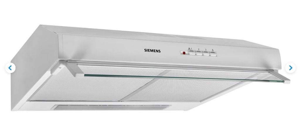 Siemens afzuigkap wit, Witgoed en Apparatuur, Afzuigkappen, Ophalen, Wandschouwkap, Nieuw, Vrijstaand