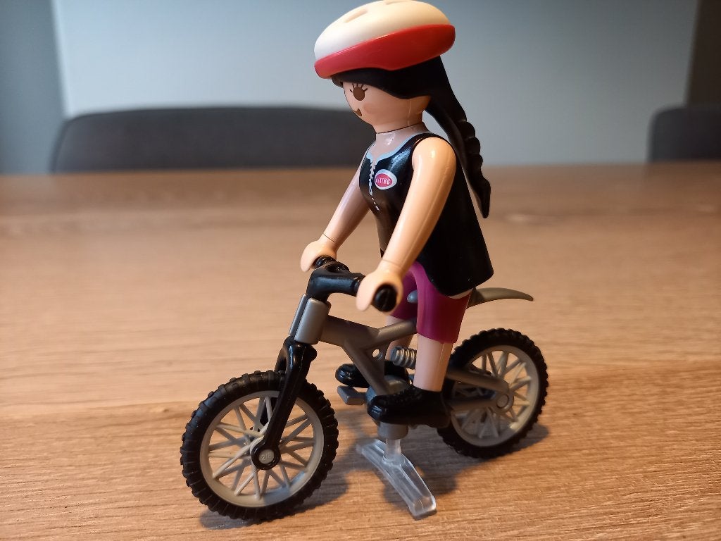 Playmobil Mountainbiker - 4743 COMPLEET, Kinderen en Baby's, Speelgoed | Playmobil, Zo goed als nieuw, Ophalen of Verzenden