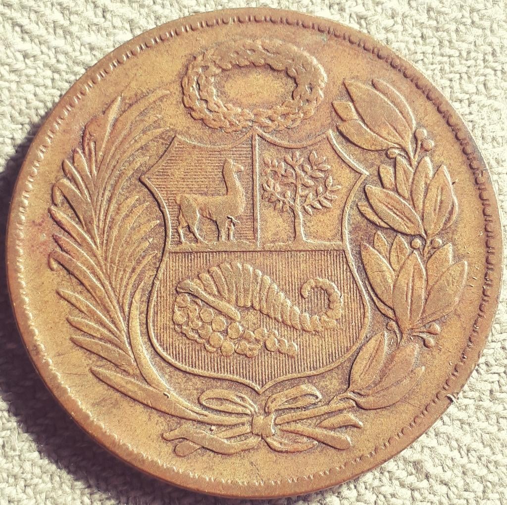 PERU : 1 SOLES DE ORO 1958 KM 222, Ophalen of Verzenden, Zuid-Amerika, Losse munt