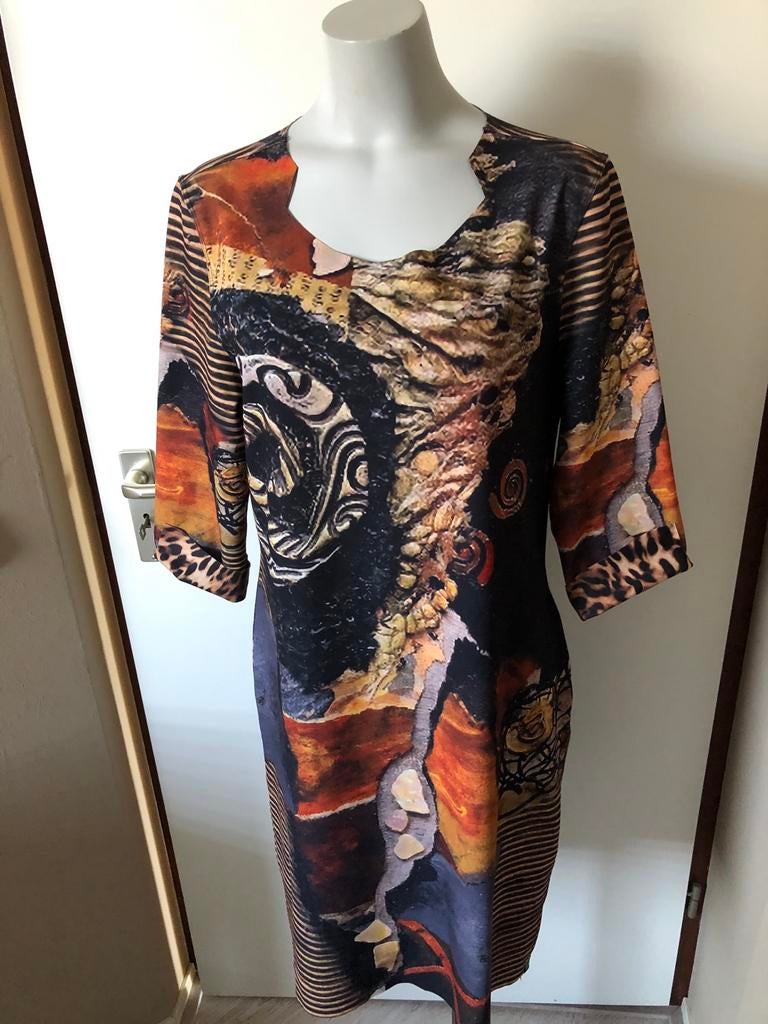 Lizzy & Coco jurk L/XL - Prachtige Omkeerbare Jurk, Overige kleuren, Verzenden, Maat 42/44 (L), Zo goed als nieuw