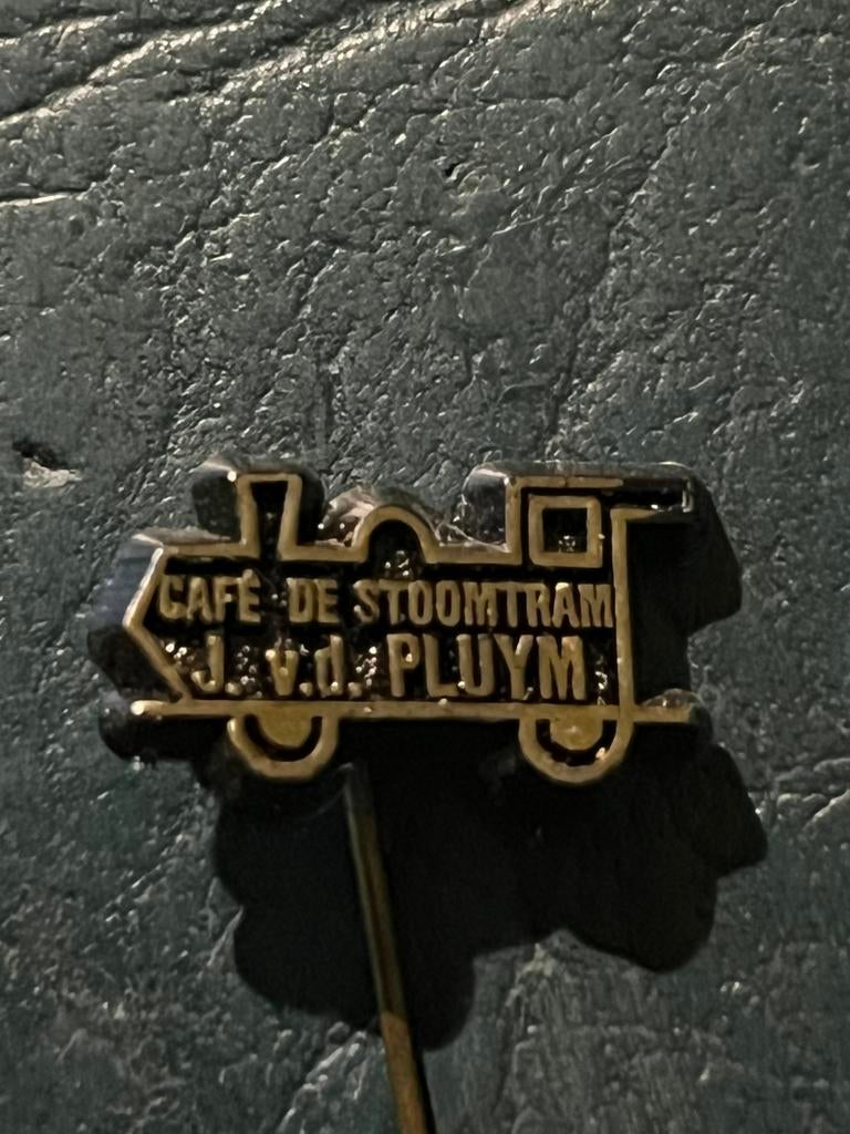 Speldje CAFE DE STOOMTRAM J VAN DER PLUYM ROTTERDAM (A9), Verzenden, Gebruikt, Overige onderwerpen