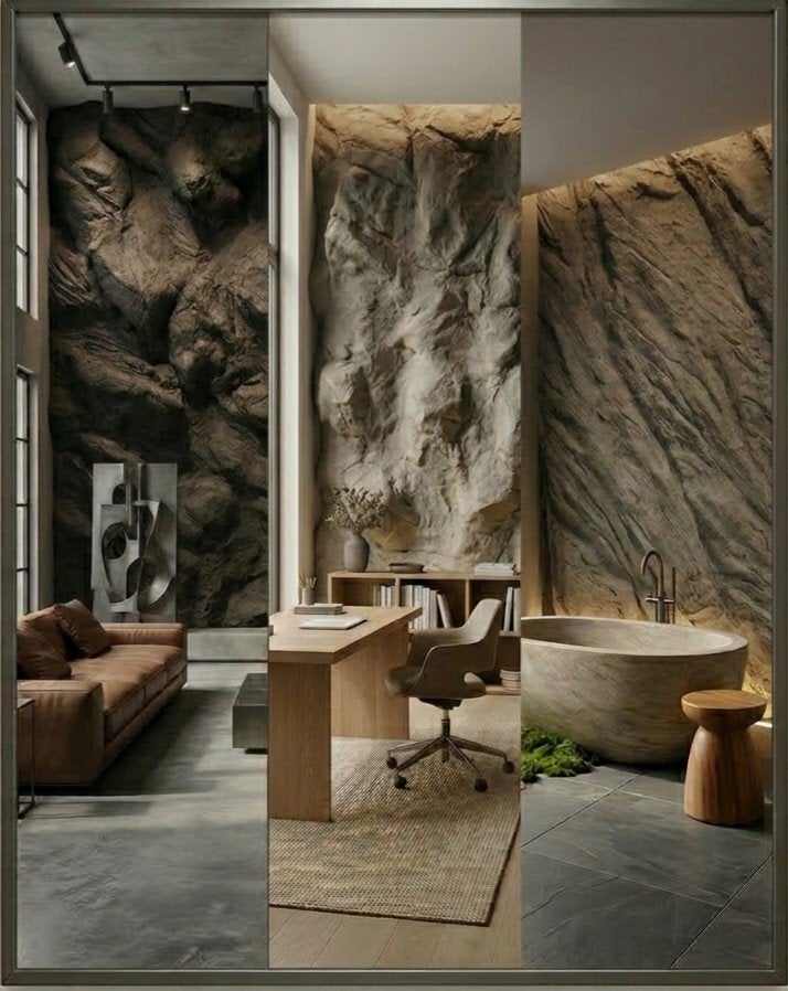 Exclusieve Kunstmatige Rotswanden & Interieurdesign, Antiek en Kunst, Ophalen, Meerkleurig, Wanddecoratie, Handgemaakt