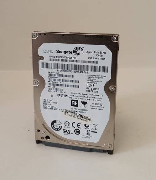 Seagate SSHD ( 500 GB / 2.5 inch ) SATA, Intern, Gebruikt, Ophalen of Verzenden, Seagate