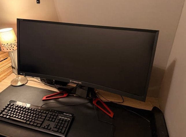 Acer Predator Z35 Curved Gaming Monitor 35 inch, Computers en Software, 101 t/m 150 Hz, Full HD, Zo goed als nieuw, DisplayPort
