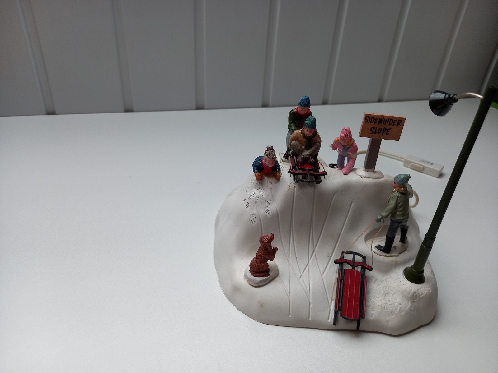 kerstdorp lemax sleetje rijden bieden, Ophalen of Verzenden