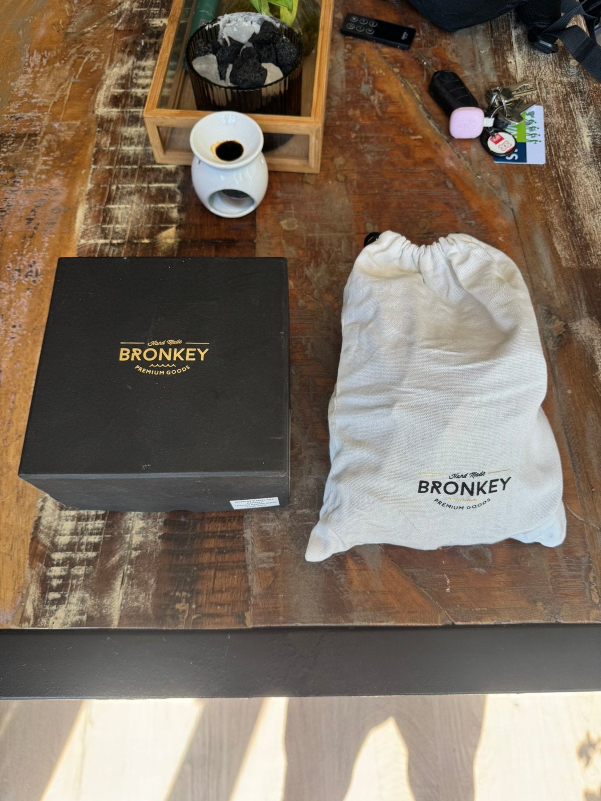 Bronkey Leren Camera Harnas / Strap Geschikt voor 2 camera’s, Ophalen, Zo goed als nieuw