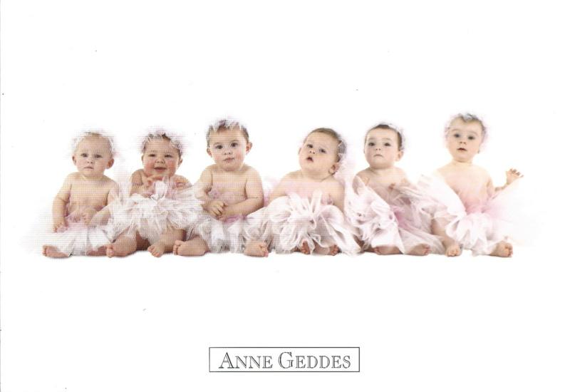 Anne Geddes kaart nr. A255: Ballerina's, Verzenden, 1980 tot heden, Ongelopen, Kinderen