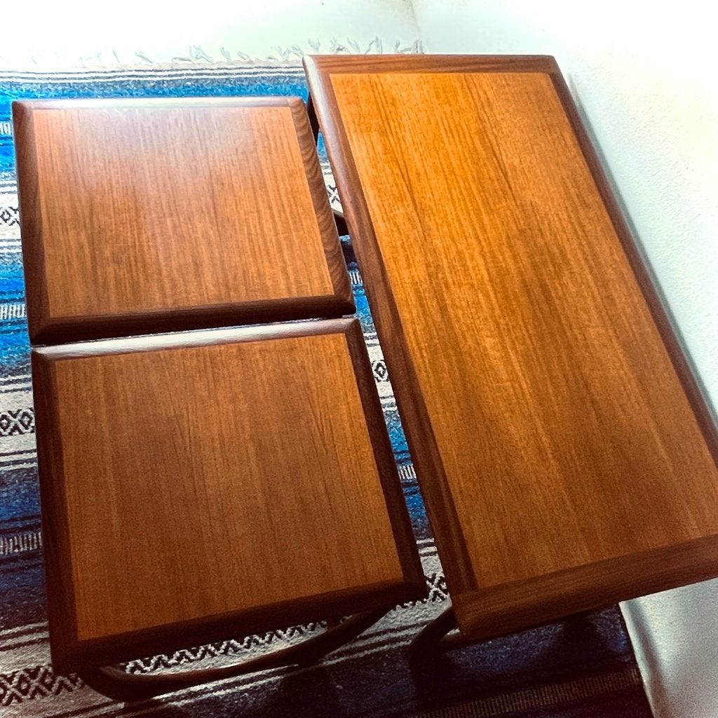 Koffie tafeltjes - Nest Tafels - G-Plan - Set - teak vintage, 50 tot 100 cm, Teakhout, Ophalen of Verzenden, Zo goed als nieuw