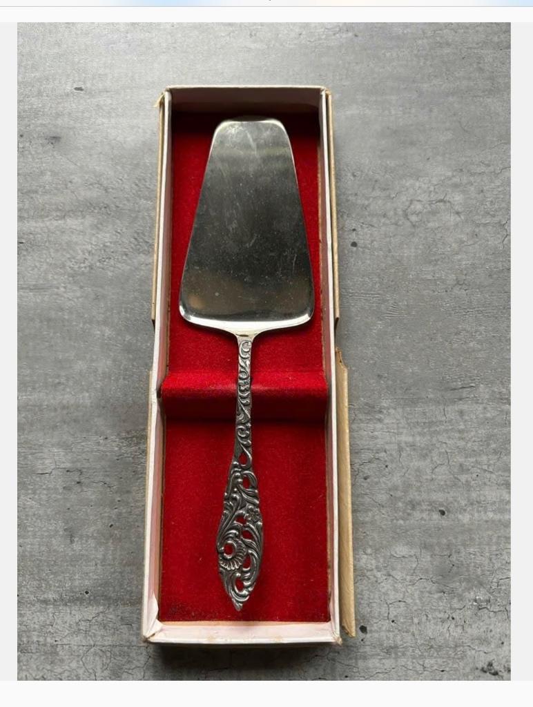 Vintage Taartschep in originele doos Selecta, Antiek en Kunst, Ophalen of Verzenden