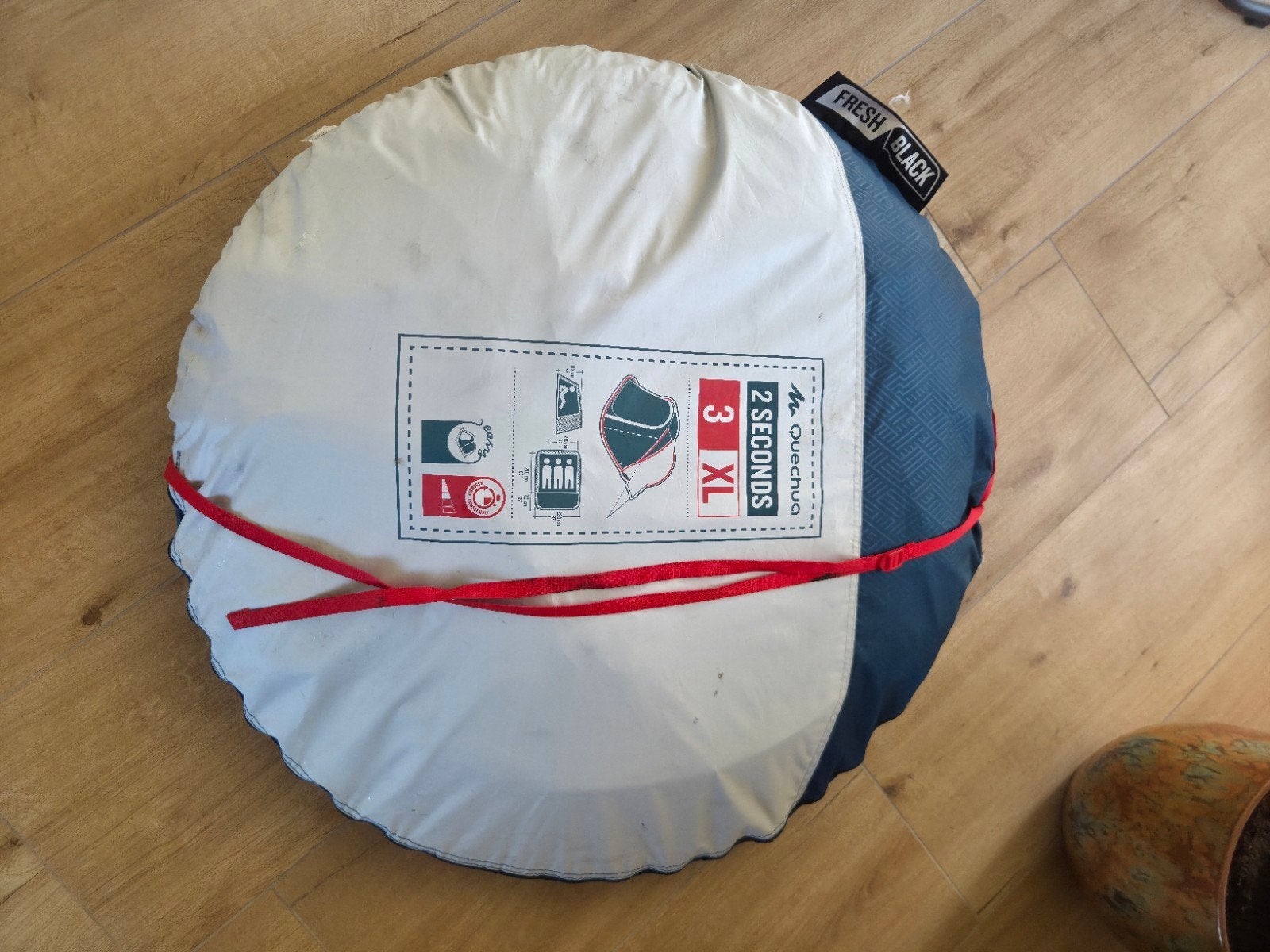 Quechua 2 seconds 3 XL fresh & black tent, Ophalen of Verzenden, Gebruikt