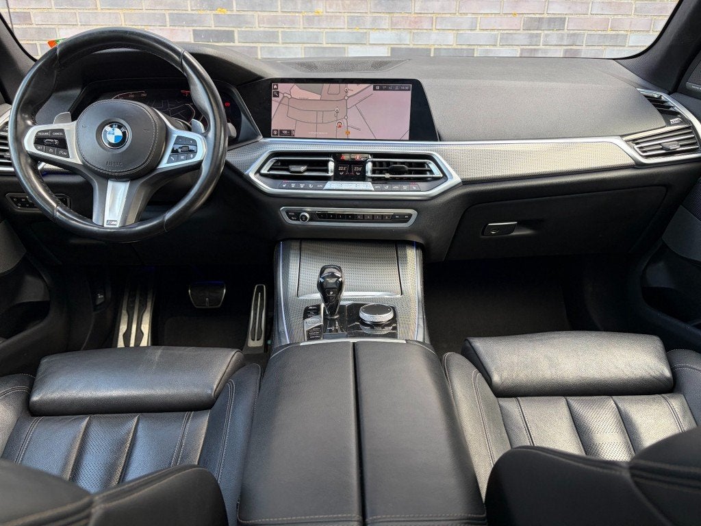 Bmw X5 XDRIVE40I M SPORT - PANO - 22 INCH, Auto's, Gebruikt, Parkeerassistent, Zwart, Leder