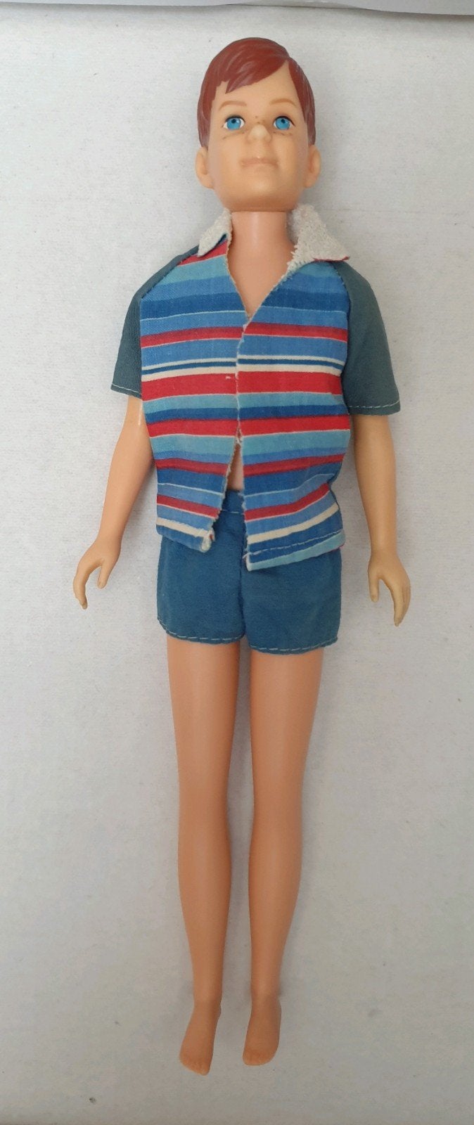 (Barbie) Ricky in originele outfit Mattel jaren 60, Verzamelen, Ophalen of Verzenden, Pop