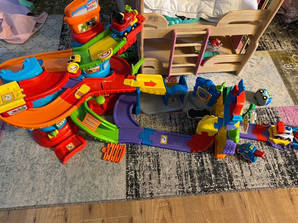 VTech Toet Toet Auto's Garage en Racebaan Speelset, Ophalen of Verzenden, Gebruikt