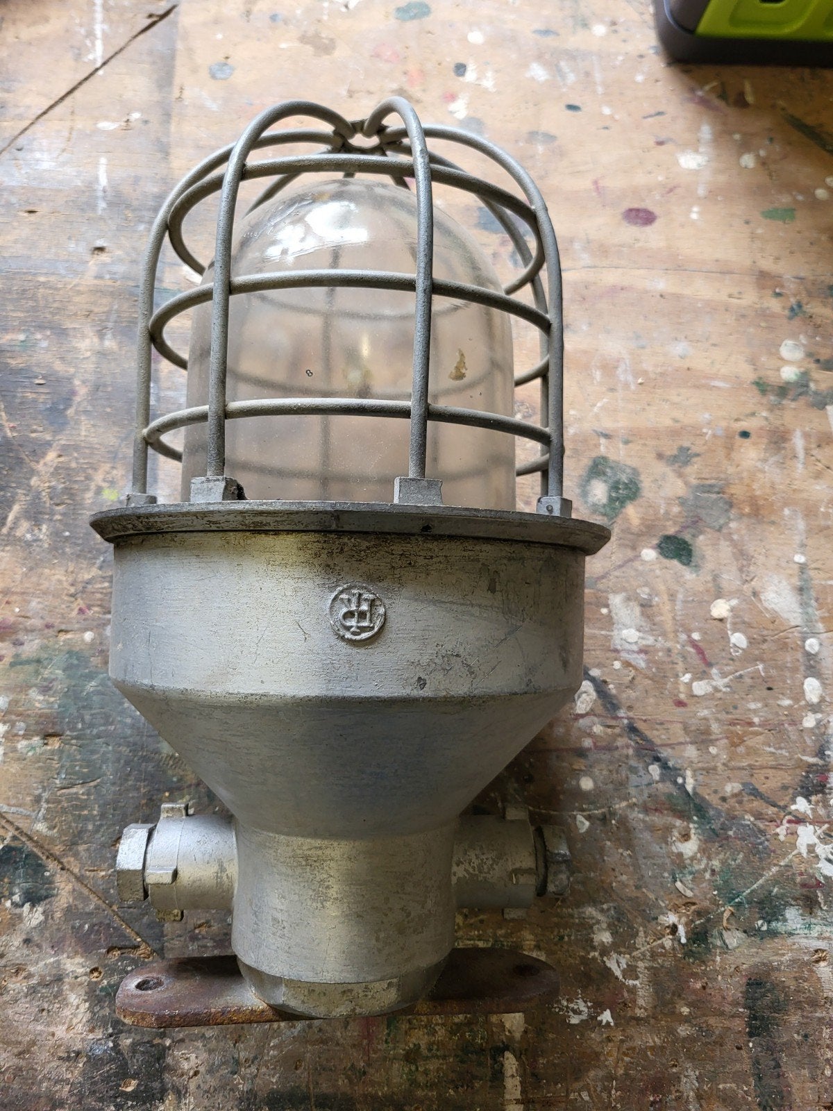 Vintage Industriële Scheepslamp, Antiek en Kunst, Ophalen