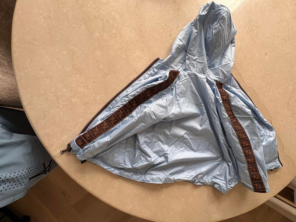 Fendi Zomerjas - Omkeerbaar met FF-logo banden, Ophalen of Verzenden, Nieuw, Maat 34 (XS) of kleiner, Blauw