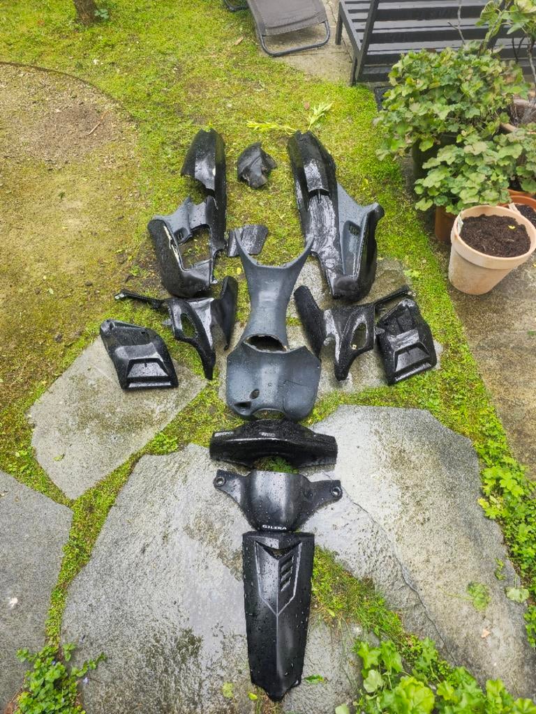 Gilera Runner SP50 Kappenset DMP Zwart - Gebruikt, Ophalen, Gebruikt, Kap, Overige merken