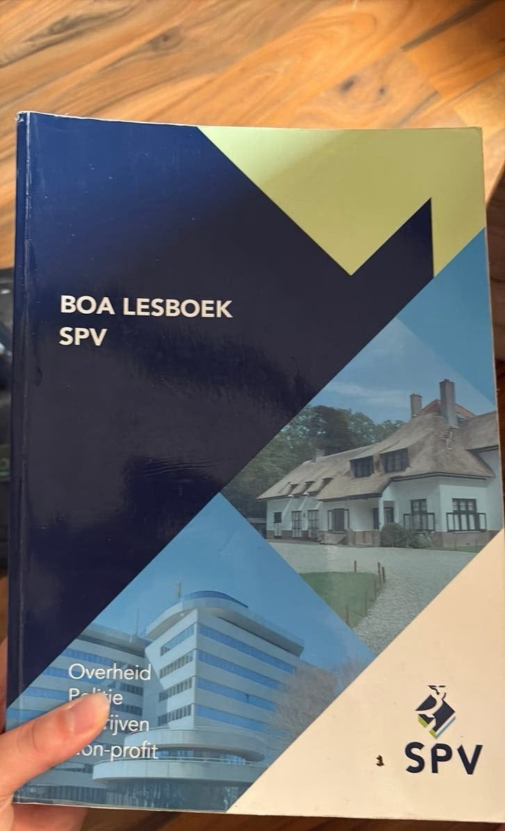 BOA lesboek SPV (MBO handhaving en toezicht), Ophalen of Verzenden, Beta, Zo goed als nieuw, MBO