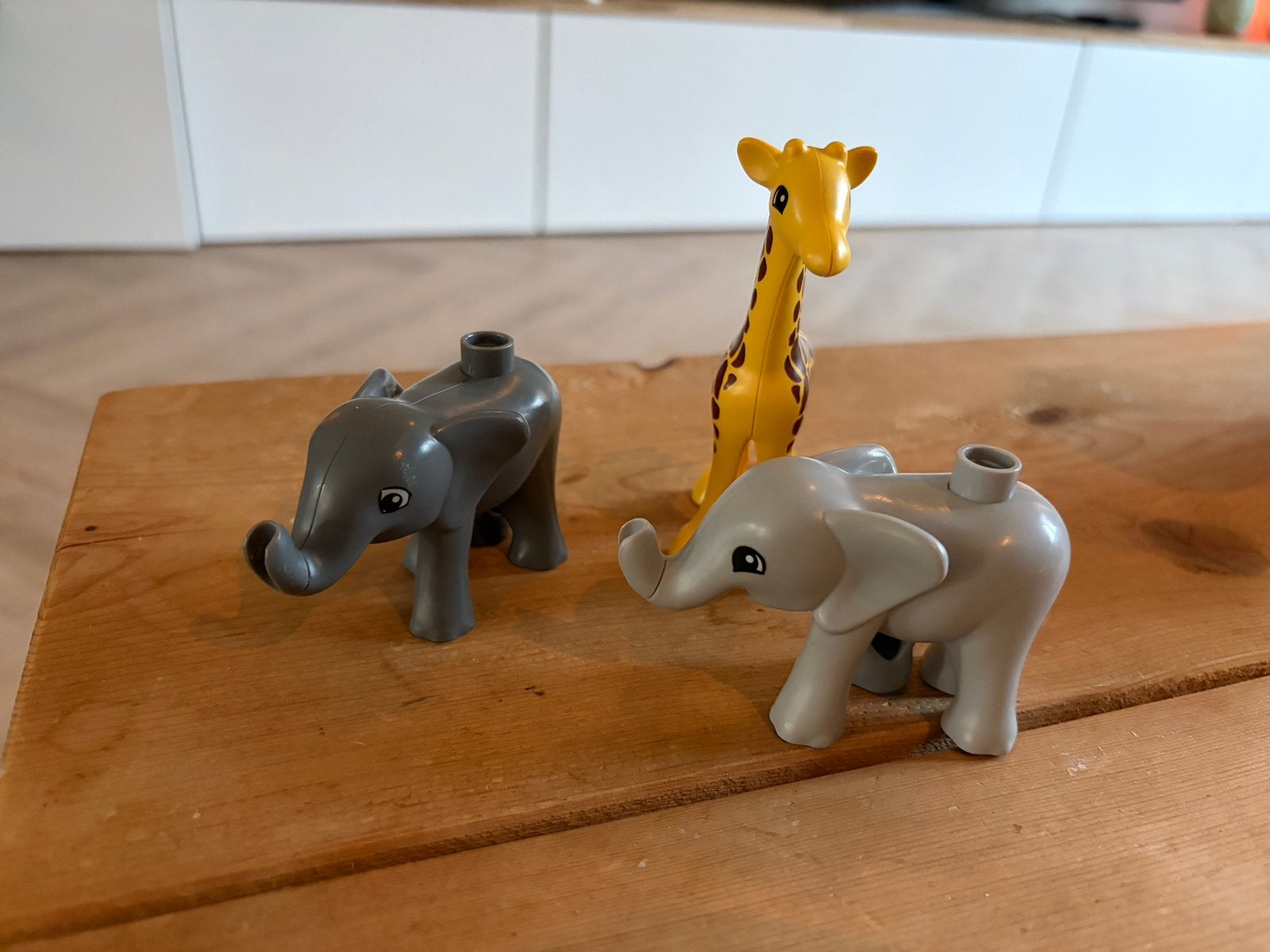 Lego Duplo olifanten en giraffe, Ophalen of Verzenden, Zo goed als nieuw, Duplo