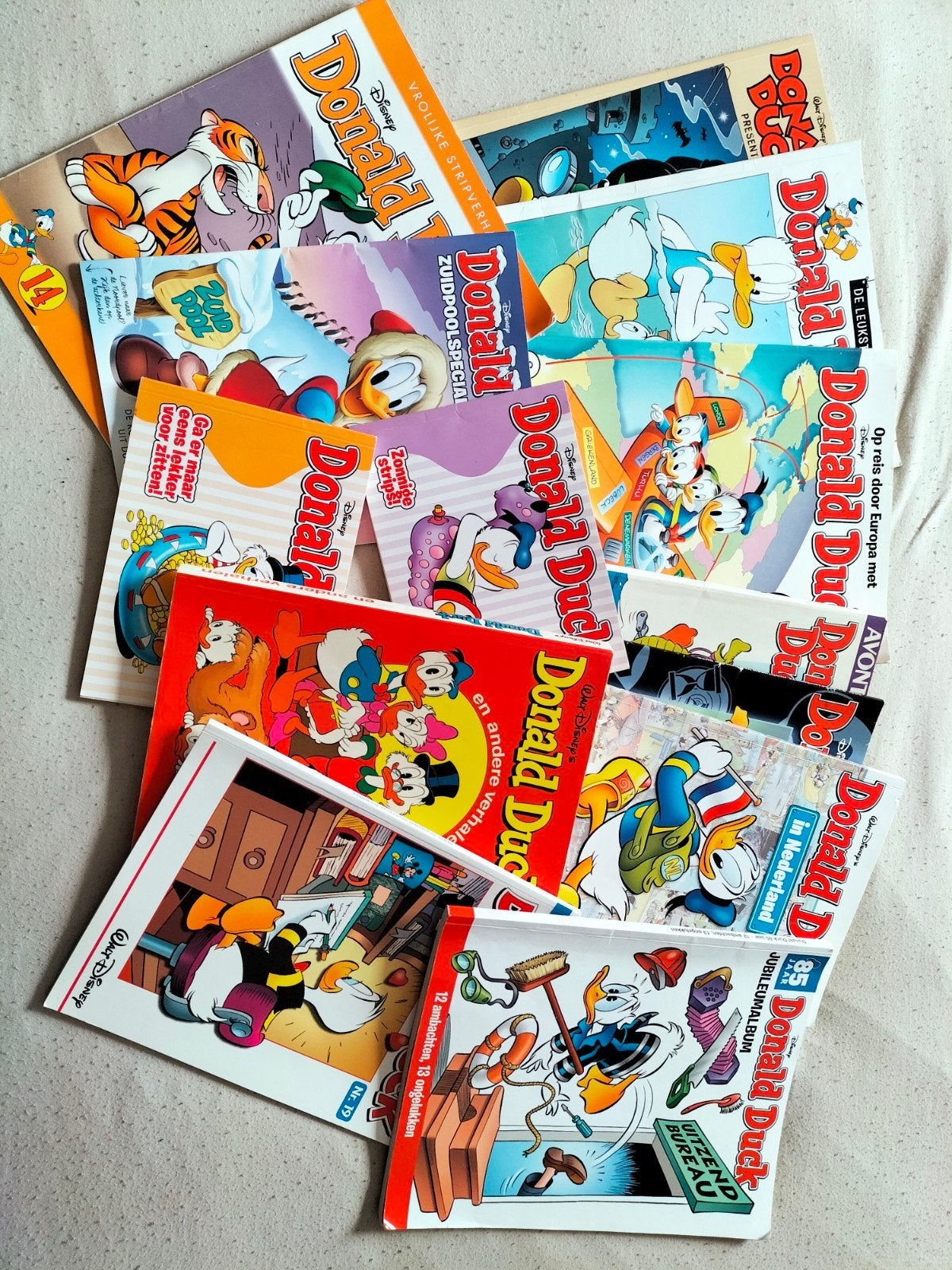 13 x Donald Duck, Meerdere comics, Ophalen, Gelezen, Europa