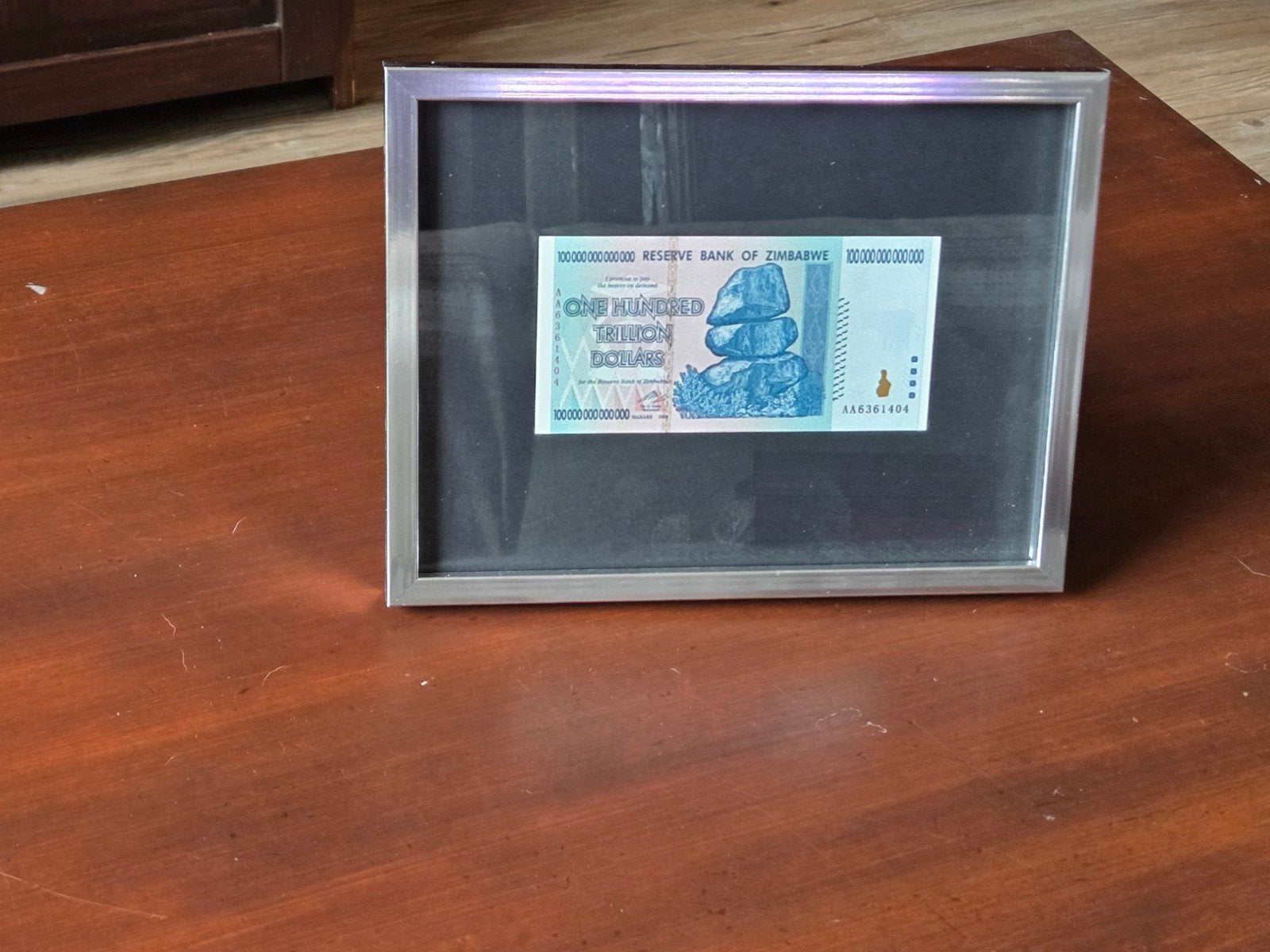 Zimbabwe 100 trillion dollars in lijst, Ophalen of Verzenden, Buitenland, Bankbiljetten