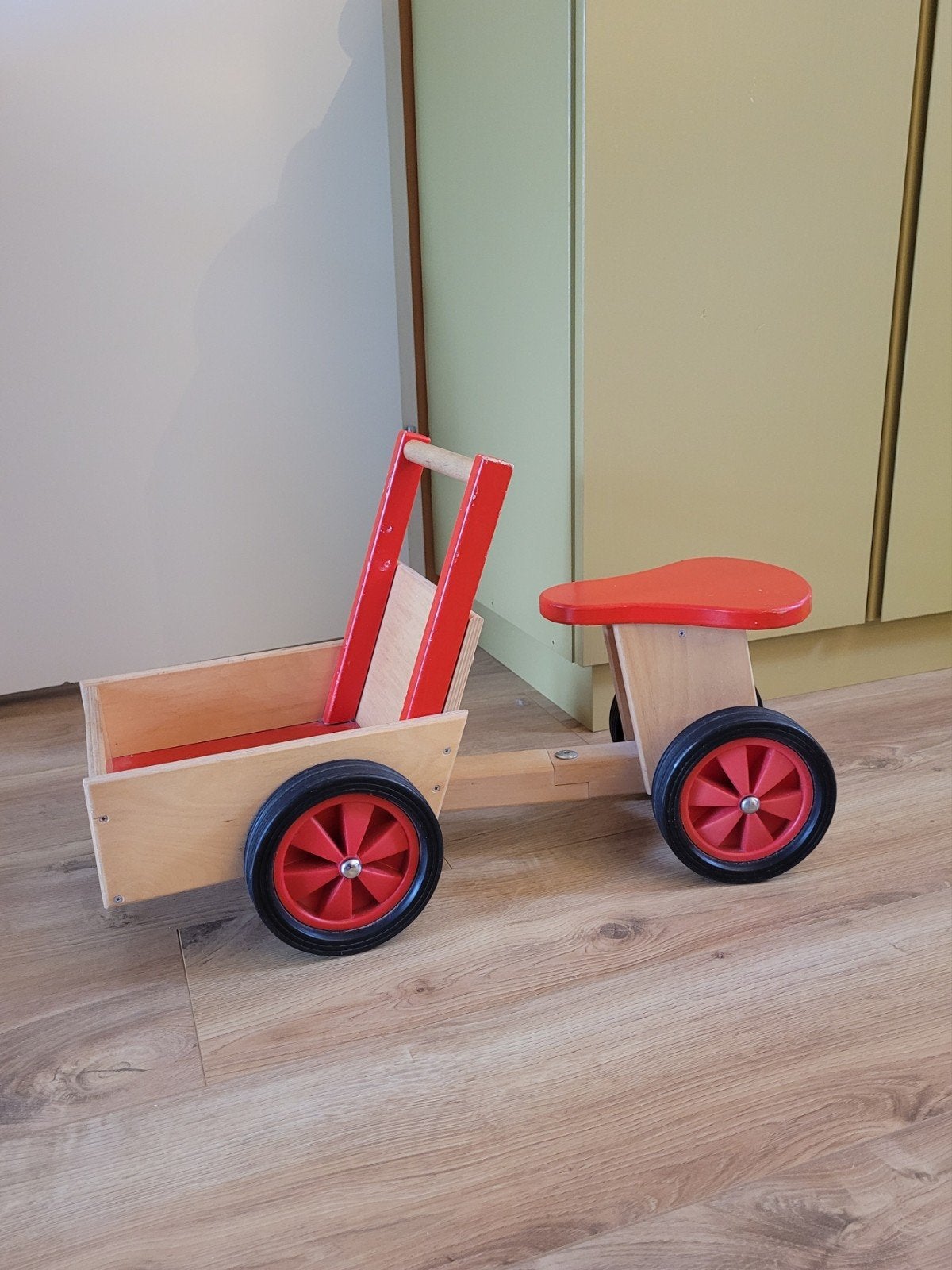 Houten bakfietsje voor kinderen, Kinderen en Baby's, Ophalen
