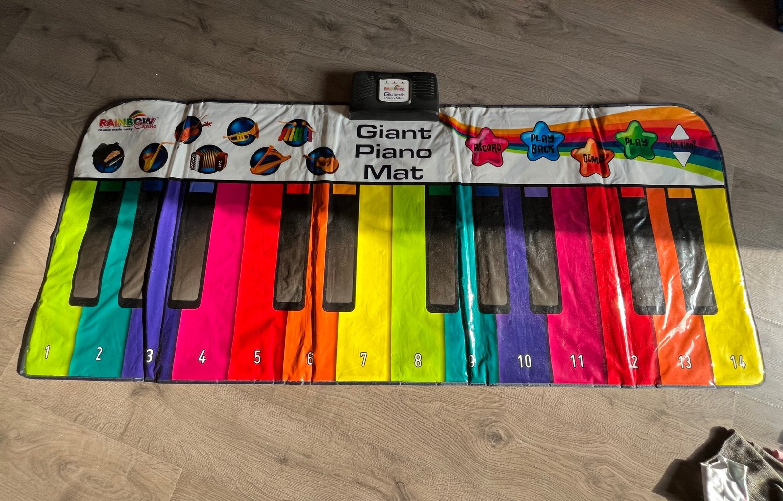 Giant piano mat, Ophalen, Gebruikt