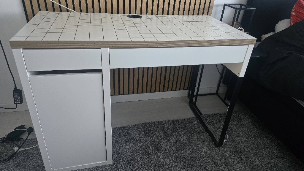 Uniek bureau + bureaustoel + Genesis bureaumat, Ophalen, Nieuw