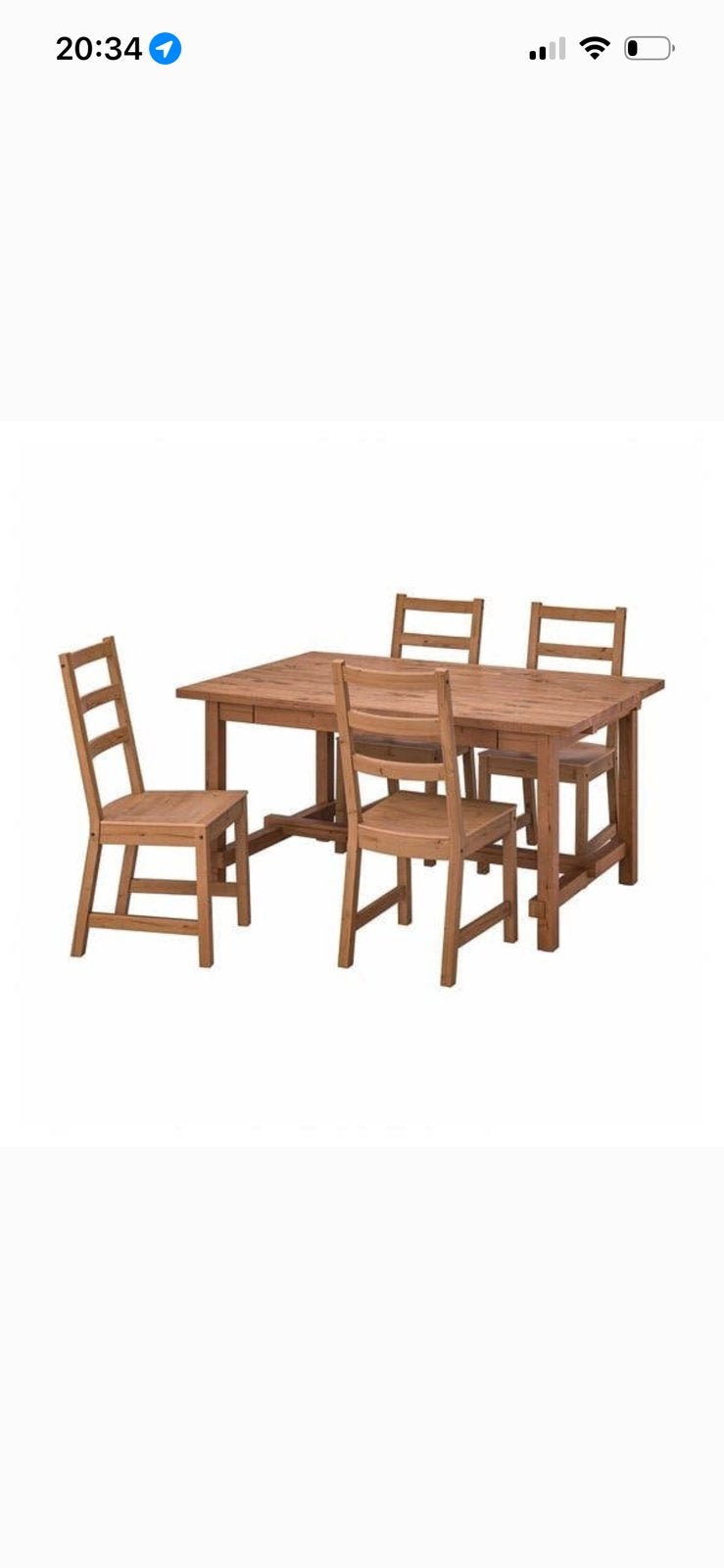 Jokkmokk ikea tafel met 4 stoelen, Ophalen, Overige materialen, Gebruikt, 100 tot 150 cm