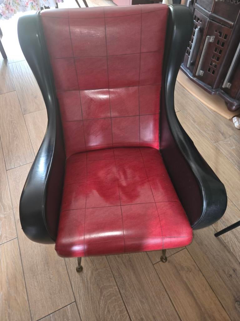 T.e.a.b Vintage fauteuil  Jaren 60, Huis en Inrichting, Fauteuils, Ophalen, Gebruikt, Jaren 60, 75 tot 100 cm