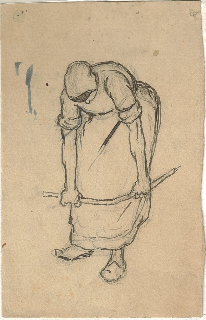 W. B.  Tholen "Boerin die stok probeert te breken", Ophalen