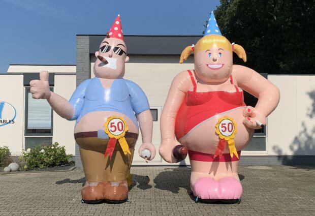 Abraham en Sarah ‘feestgangers’ te huur, Ophalen, Zo goed als nieuw, Abraham of Sarah