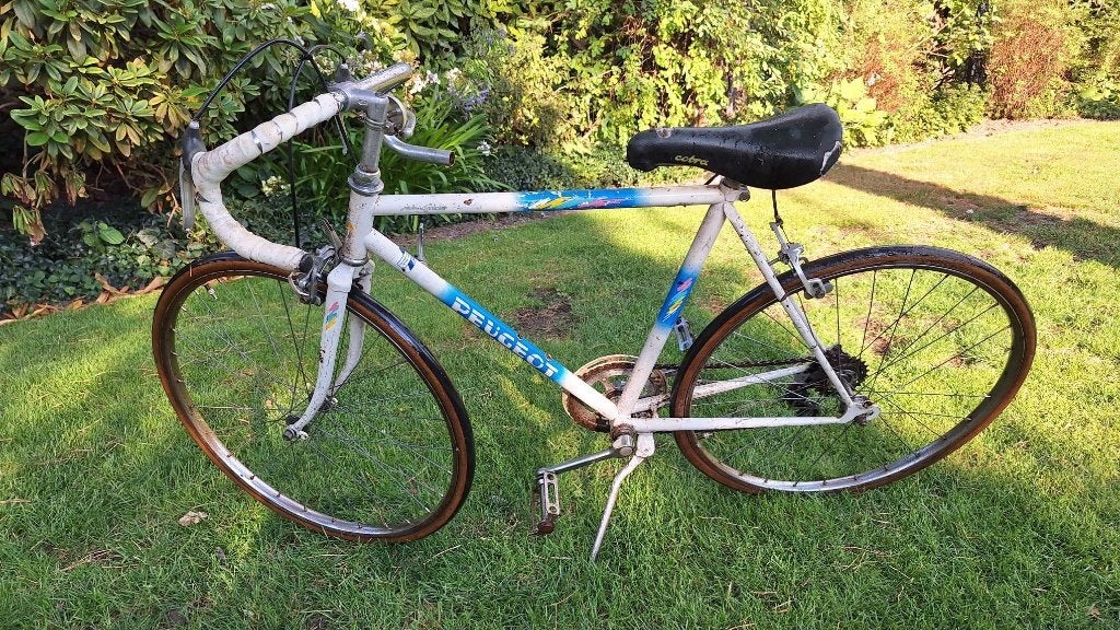 Vintage Peugeot kinderracefiets witblauw, Fietsen en Brommers, Fietsen | Racefietsen, Overige merken, Minder dan 10 versnellingen