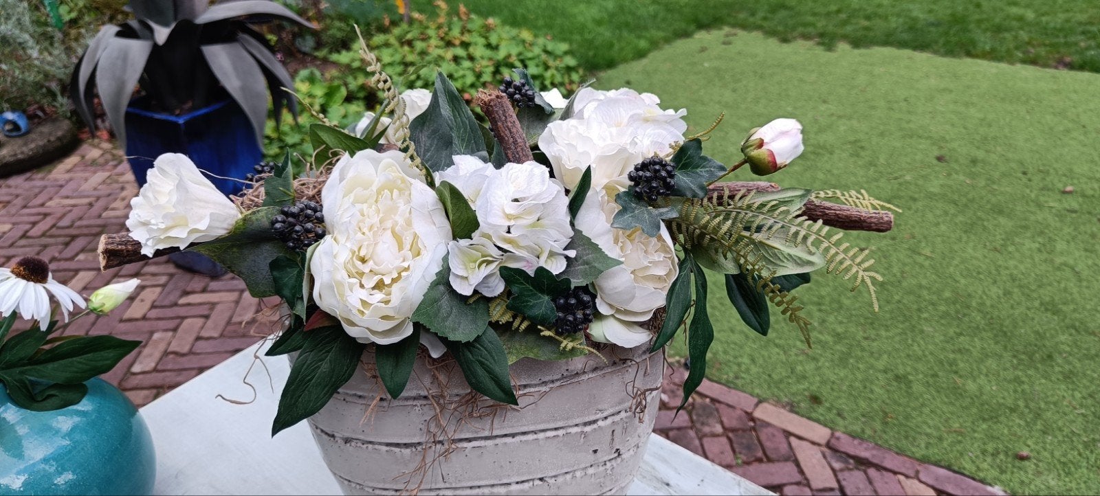gratis zijden en kunststof bloemen- exclusief vaas, Ophalen, Binnen, Gebruikt, Zijde