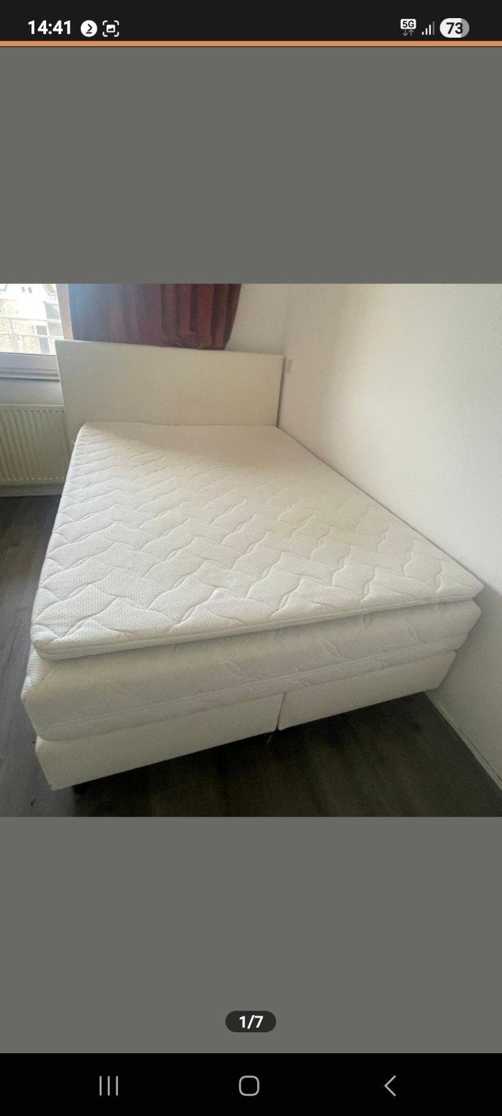 Bed 140x200 moet nu weg, Huis en Inrichting, Wit, Tweepersoons, Hout, 140 cm