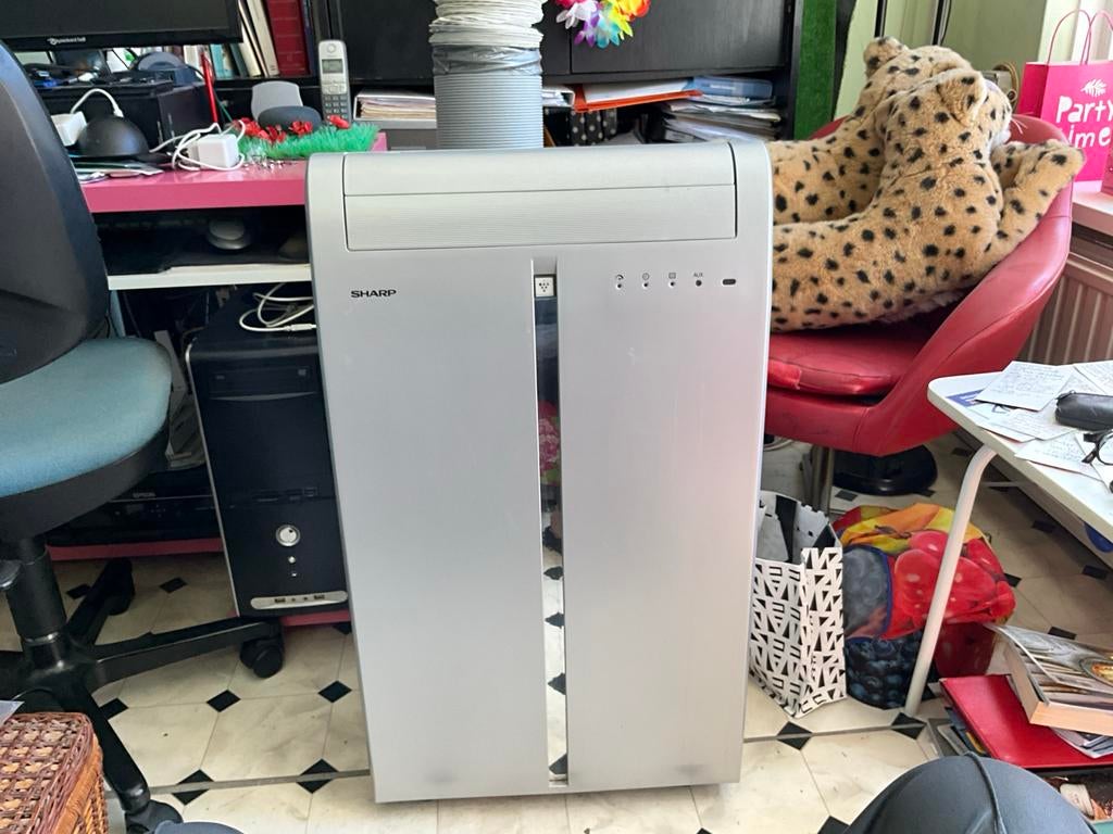 Sharp Mobiele Airco CV-PV10PR +Plasma/Luchtreiniger/Ontvocht, Ophalen, Zo goed als nieuw, Luchtreiniger
