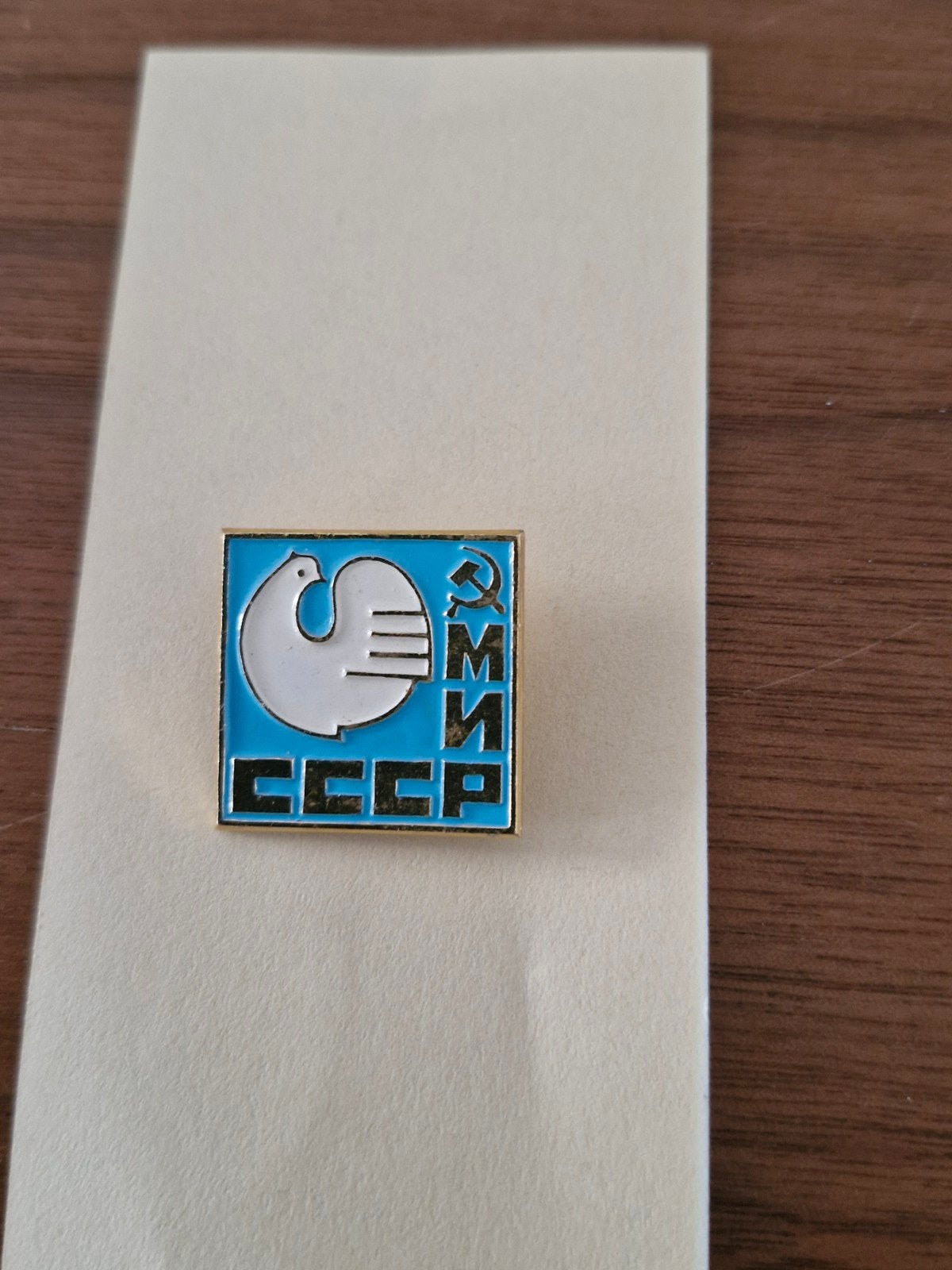 R 058 Vintage CCCP-MNP Pin / Speldje - Sovjet-Unie, Verzamelen, Ophalen of Verzenden