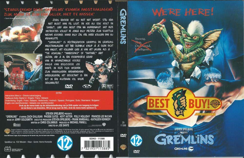 Gremlins DVD met Zach Galligal, Phoebe Cates, Alle leeftijden, Ophalen of Verzenden, 1980 tot heden, Zo goed als nieuw