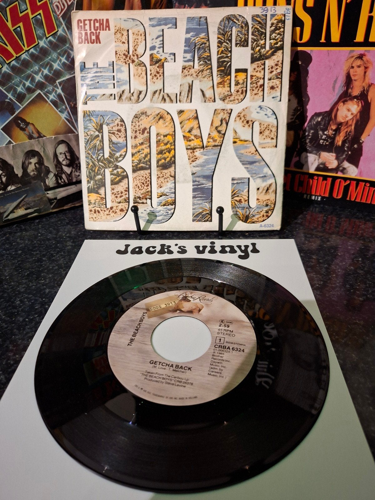 The Beach Boys - Getcha Back 7 inch vinyl single 1985, Gebruikt, Pop, 7 inch, Ophalen of Verzenden