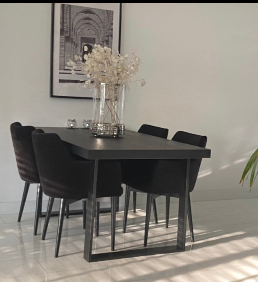 eichholtz eettafel stoelen - diningchair black, Huis en Inrichting, Ophalen, Zo goed als nieuw, Zwart