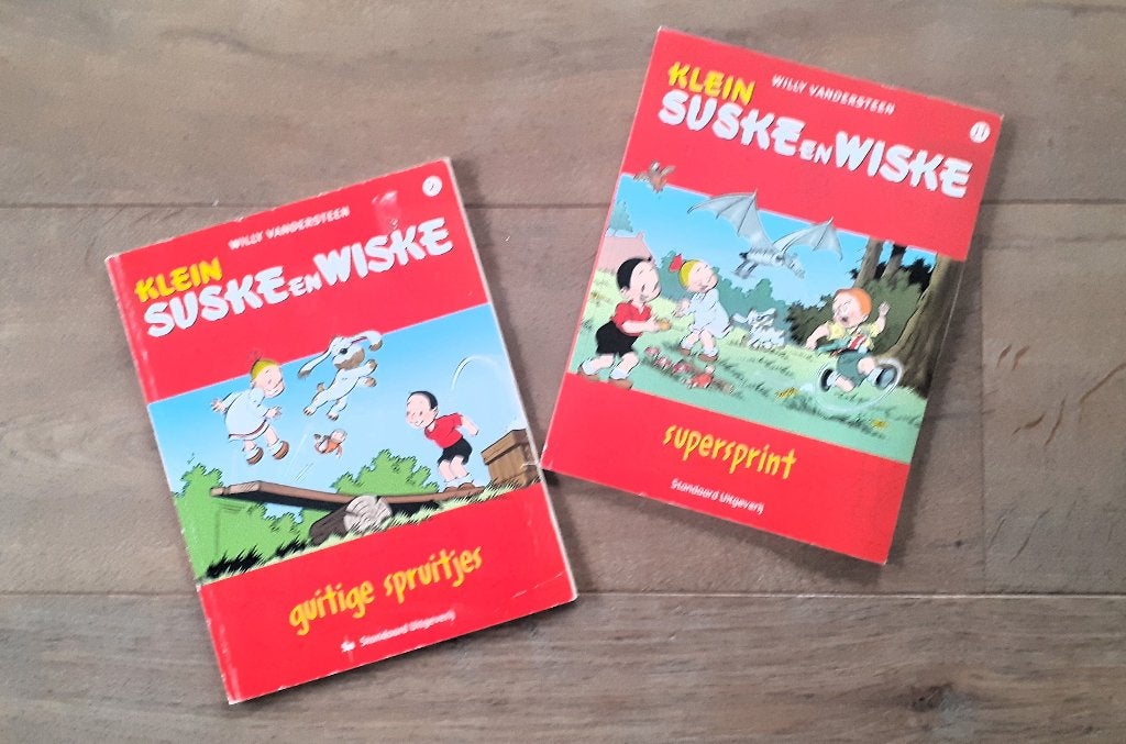 2 Klein Suske en Wiske boeken, Meerdere stripboeken, Ophalen of Verzenden, Gelezen