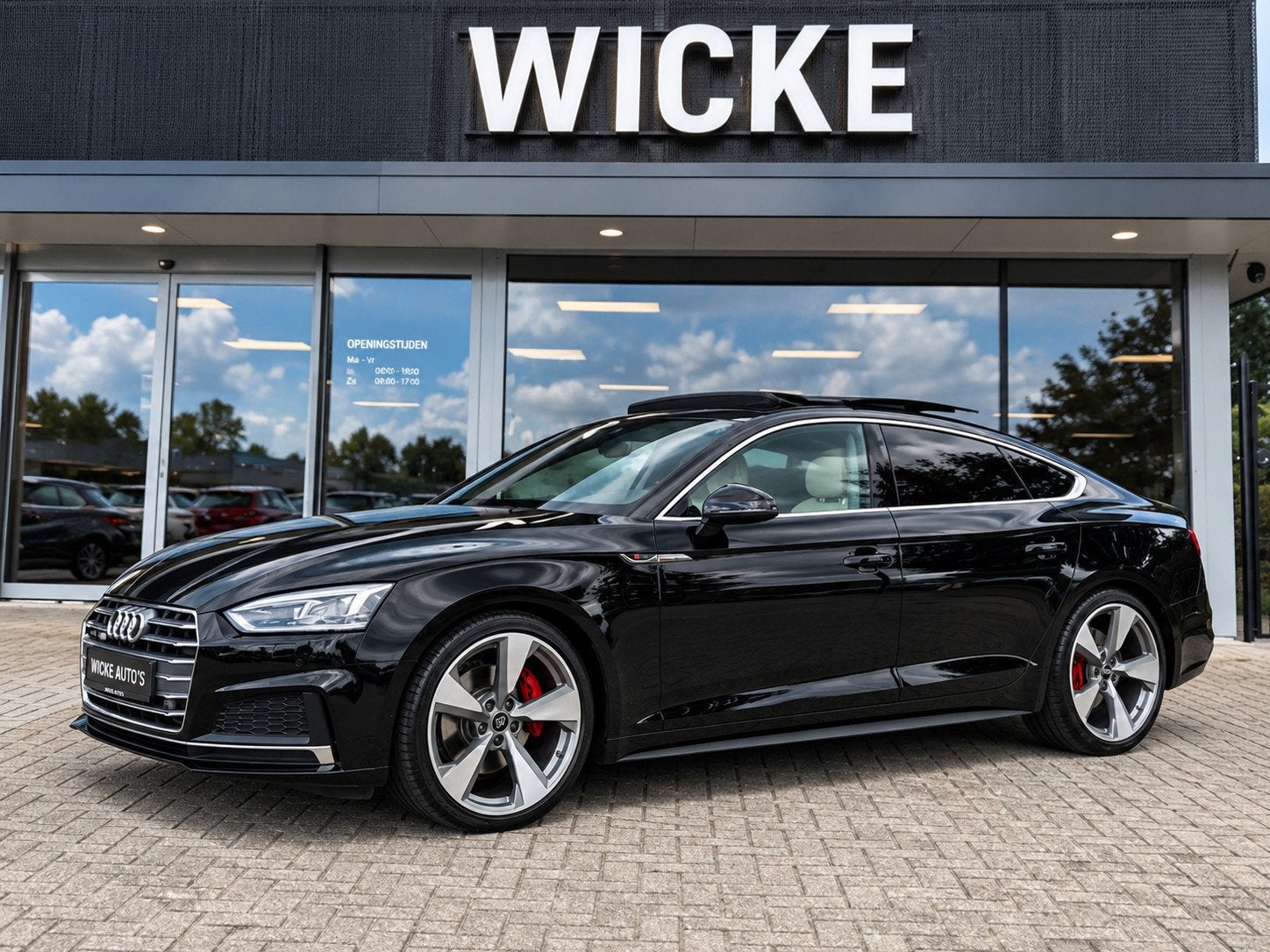 Audi A5 Sportback 2.0 TFSI MHEV Design S Line Panorama Leder, Auto's, Gebruikt, 1984 cc, Zwart, Bedrijf
