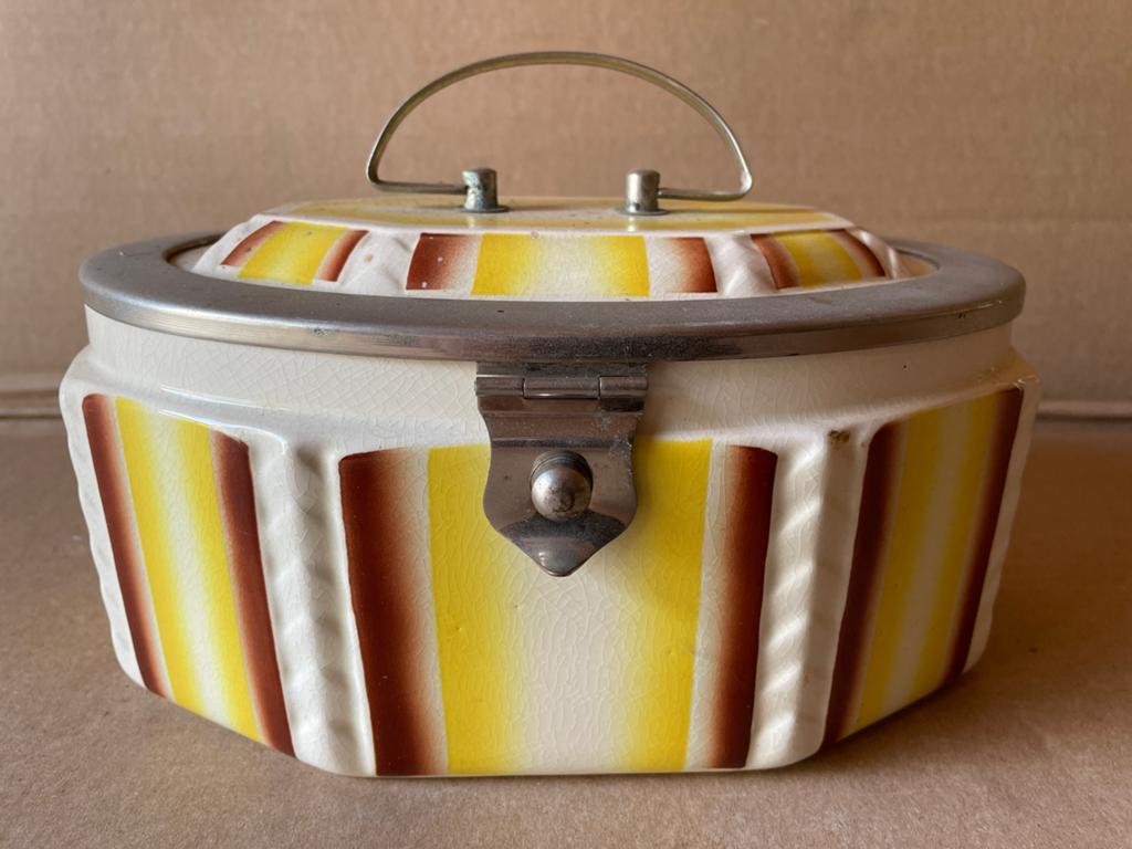 Villeroy & Boch, antieke porseleinen doos/pot met deksel, Ophalen