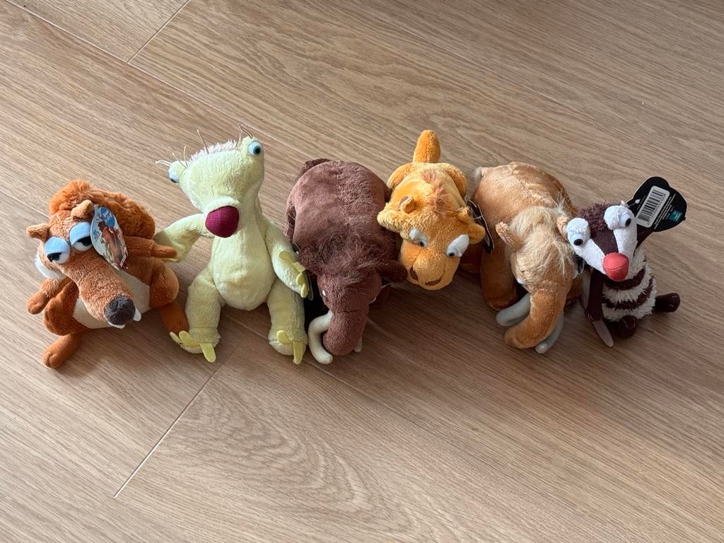 Ice Age knuffels - Scrat, Sid, Manny, Diego, Crash & Eddie, Ophalen, Nieuw