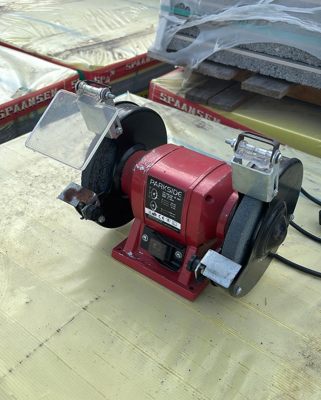 Dubbele slijpmachine Parkside PDS 200, Ophalen
