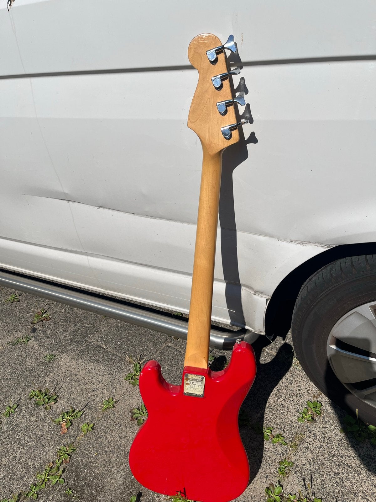TGS  4 snaar Rode Basgitaar - Gebruikt, Muziek en Instrumenten, Gebruikt, Onbekend@gmail.com, Onbekend, Ophalen