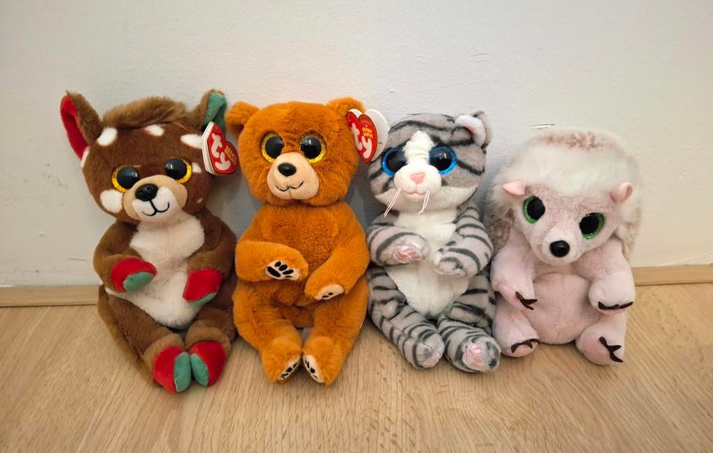 4 Ty Boo knuffels deels nieuw, Ophalen of Verzenden, Nieuw, Overige typen, Ty