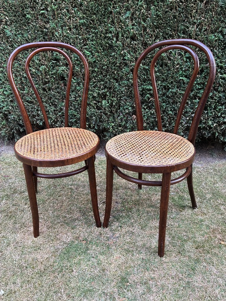 thonet stoelen, Ophalen, Twee, Bruin, Thonet