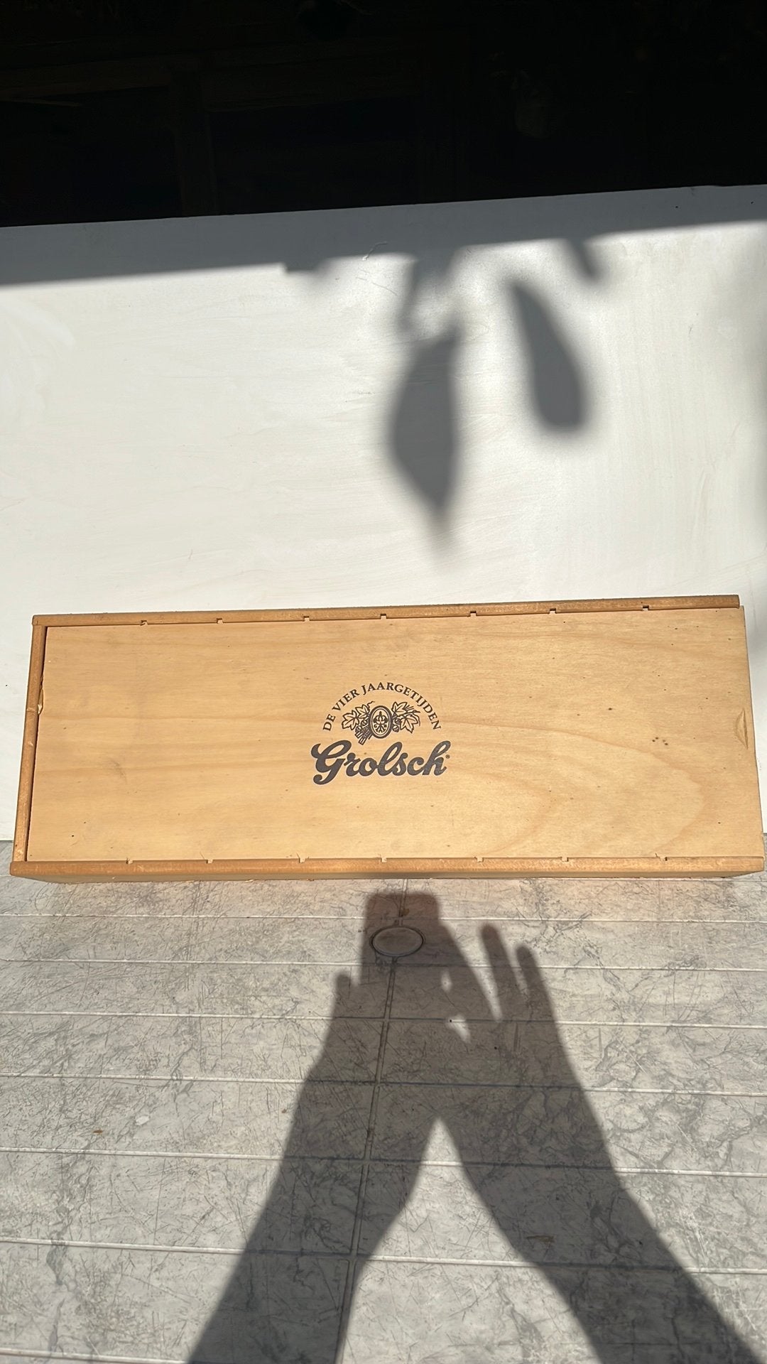 Grolsch vier gaargetijden kist, Ophalen of Verzenden, Zo goed als nieuw, Flesje(s), Grolsch